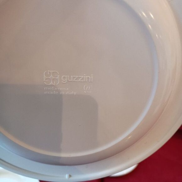 Set of Guzzini Italy Anchor Plates Melamine Dinner Salad Plates Set of 11 - Picture 11 of 11